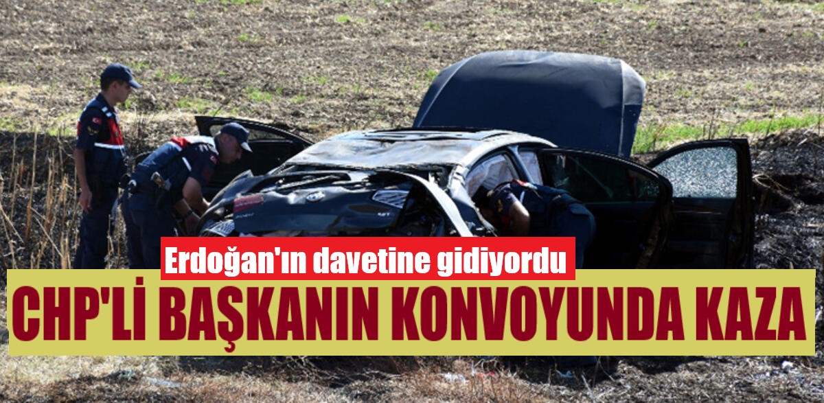 Mersin Büyükşehir Belediye Başkanı Vahap Seçer'in konvoyunda kaza