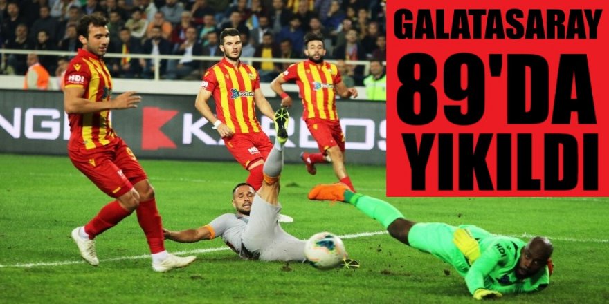 Galatasaray, 89'da yediği golle Malatya'da 2 puan bıraktı