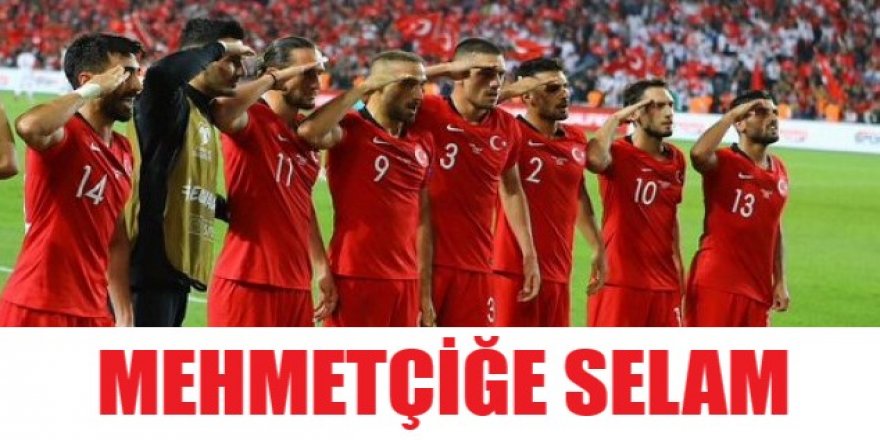 A Milli Takım'dan gol sonrası asker selamı