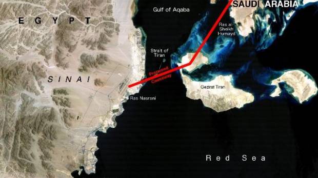 Mısır'ı Suudi Arabistan'a Bağlayacak Köprünün Yapımı Hızla Sürüyor