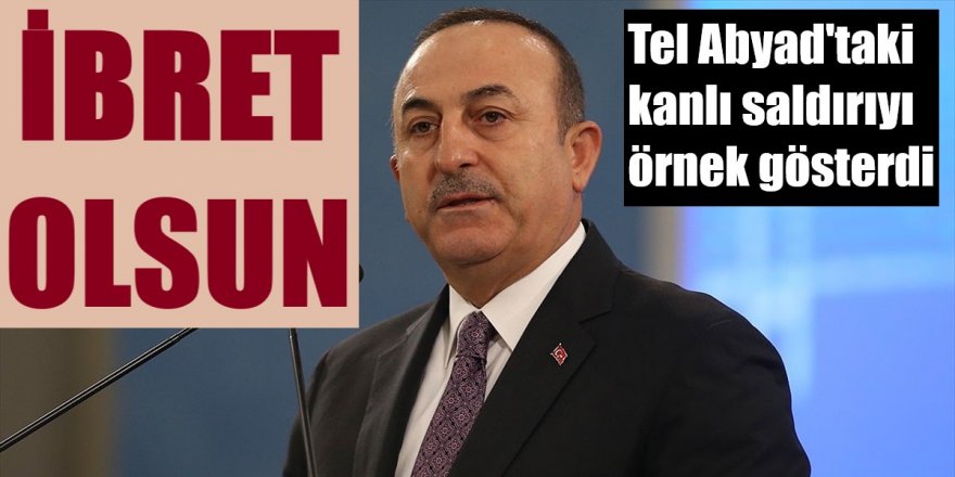 Bakan Çavuşoğlu: Bu saldırı terör örgütünü masum gösterenlere ibret olsun