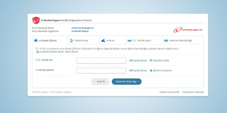 e-Devlet'ten vatandaşa kolaylık hizmeti