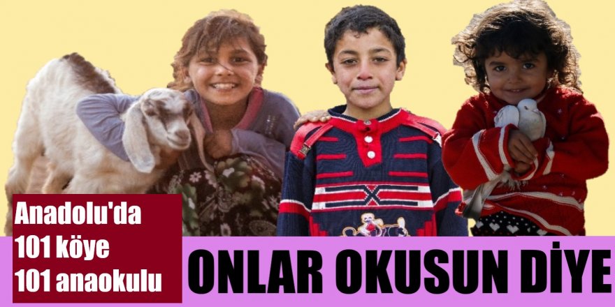 Kardeşeli'nden Anadolu'da 101 köye 101 Anaokulu projesi