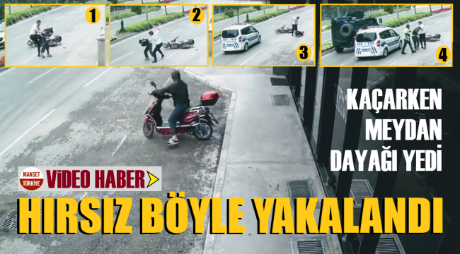 Hırsıza meydan dayağı saniye saniye görüntülendi