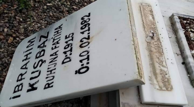 Saygısızlar! Mezar taşlarını kırdılar