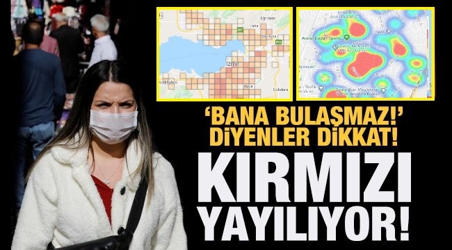 İzmir'in son korona durumu! Harita ne diyor?