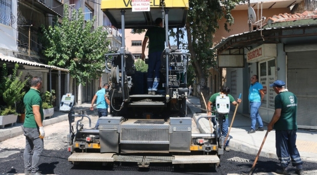 Konak'ın sokaklarına 7 ayda 3 bin 800 ton asfalt