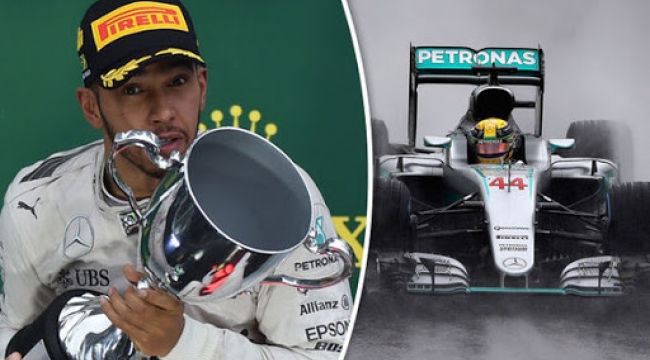 Lewis Hamilton patlak lastikle kazandı