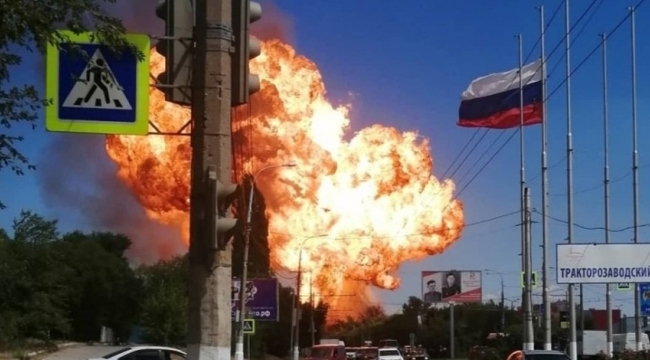 Rusya'da benzin istasyonunda LPG tankı patladı: 4 yaralı
