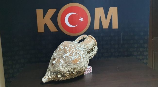 2 bin 500 yıllık antik anfora operasyonu