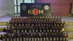 Adana'da 220 şişe sahte içki ele geçirildi