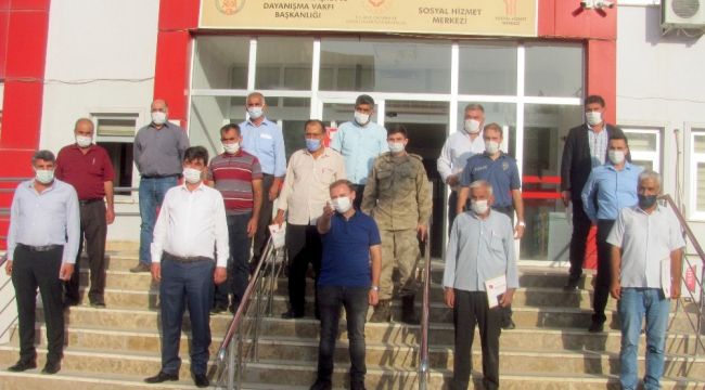 Arabanlı muhtarlara teşekkür belgesi