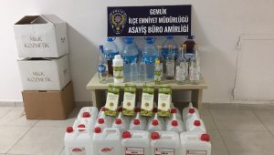 Bursa'da 160 litre kaçak içki ele geçirildi