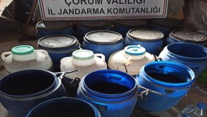 Çorum'da 2 bin 653 litre kaçak içki ele geçirildi