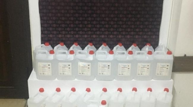 Didim'de 250 litre etil alkol ele geçirildi