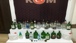 Didim'de sahte içki operasyonu