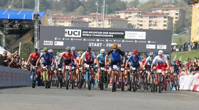 Dünya Dağ Bisikleti Maraton Şampiyonası'nda start verildi