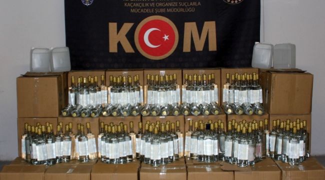 Eskişehir'de 979 litre kaçak alkol ele geçirildi