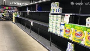 Fransa'da sokağa çıkma yasağının ardından marketlere hücum