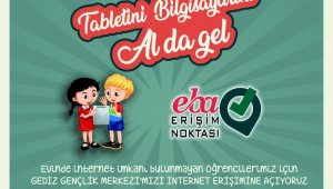 Gediz gençlik merkezine EBA erişim noktası