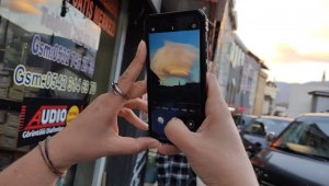 Gökyüzünde ilginç görüntü