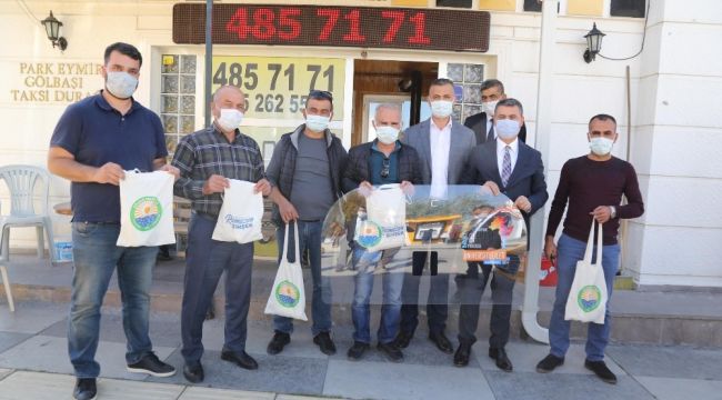 Gölbaşı Belediye Başkanı Şimşek'ten taksicilere siperlik