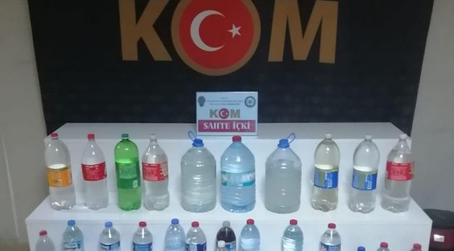 Hatay'da kaçak içki operasyonu
