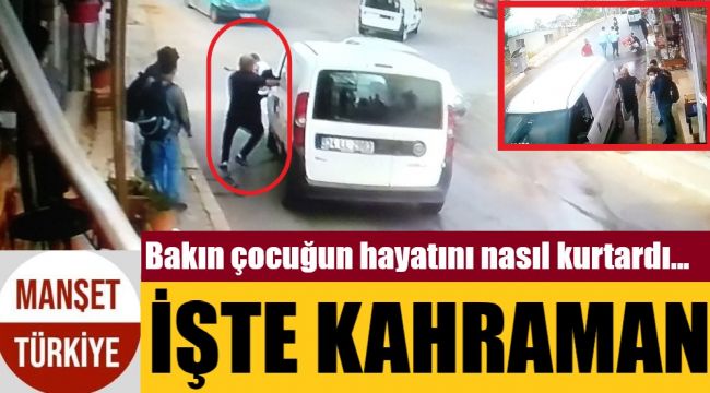 İzmir'deki kahramanlık anları güvenlik kamerasında