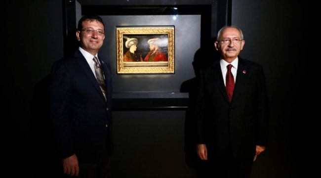 Kılıçdaroğlu, Fatih'in tablosunun ön gösterimine katıldı
