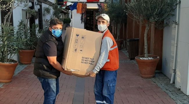 Kuşadası Belediyesi'nden İzmir'e gıda yardımı