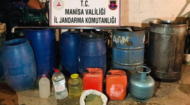 Manisa'da 705 litre sahte içki ele geçirildi