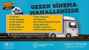 Niğde Belediyesi'nden 'Mobil Sinema' hizmeti