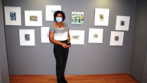 Ressam Müge Süel, "Dans" konulu kişisel resim sergisini açtı