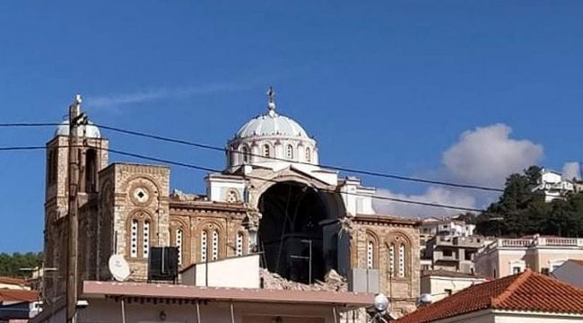  Sisam'ı da vurdu: Kilise çöktü, sular yükseldi, iki öğrenci öldü