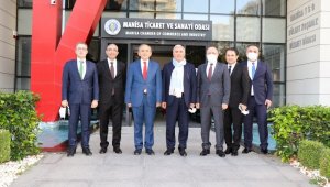 TBB Başkanı Aydın'dan Manisa TSO yönetimiyle istişarede bulundu