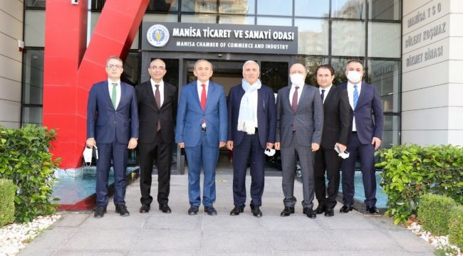 TBB Başkanı Aydın'dan Manisa TSO yönetimiyle istişarede bulundu