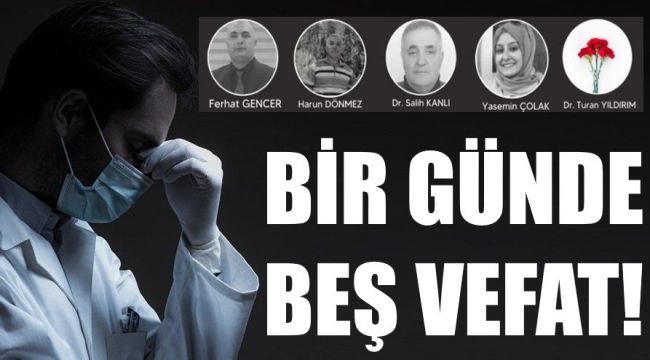 TTB: Bir günde 5 sağlık çalışanını COVID-19 nedeniyle kaybettik
