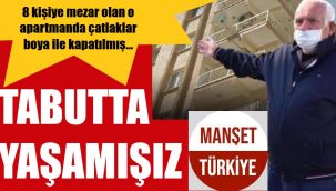 8 kişiye mezar olan apartmanda çatlaklara makyaj yapılmış