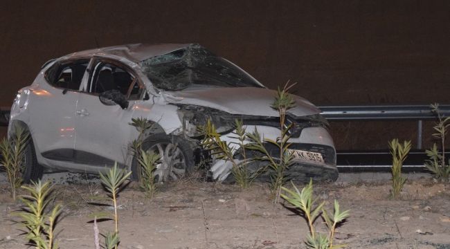 Aliağa'da otomobil takla attı: 1 ölü