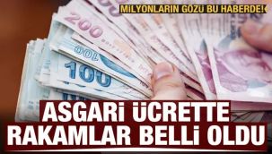 Asgari ücrette rakamlar belli oldu