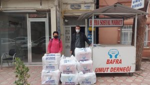 Bafra Umut Derneği'nden İzmir'e destek