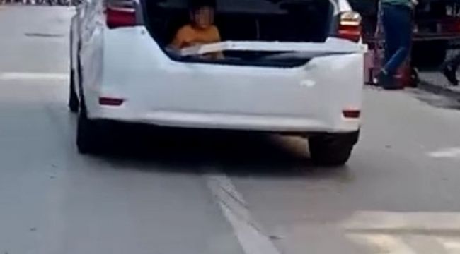 Bagajdaki çocuğu görenler şok oldu