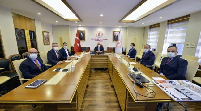 Başkan Günel, Kültür ve Turizm Bakanı Ersoy'u ziyaret etti