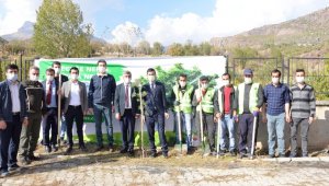 Beytüşşebap'ta fidanlar toprakla buluştu