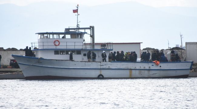 Bu tekneden kaçak 115 göçmen çıktı