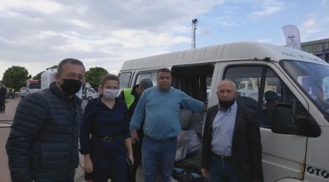 Buldan havluları depremzedelere ulaştı