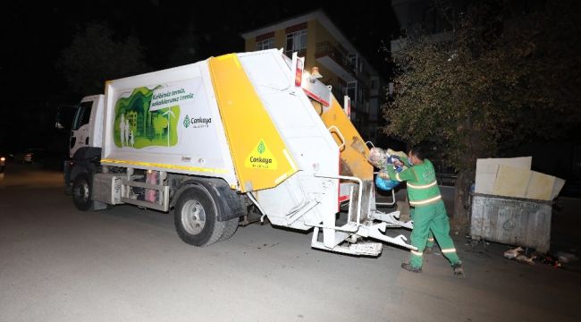 Çankaya temizlik nöbetinde