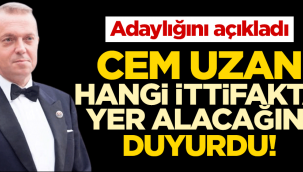 Cem Uzan: Adayım
