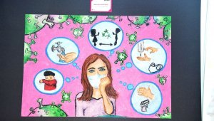 Çocuklar Coronavirüs'ü böyle resimledi