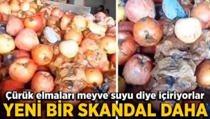 Çürük elmalardan meyve suyu iddiası